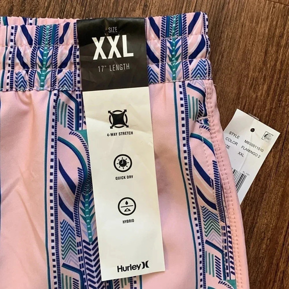 Hurley Men's Hybrid Swim Shorts 17” Length XXL NWT - Picture 5 of 11